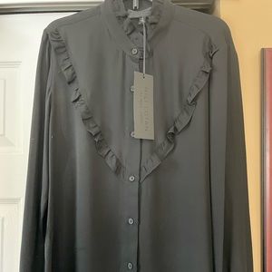 Nili Lotan Women's Black Marcela Shirt